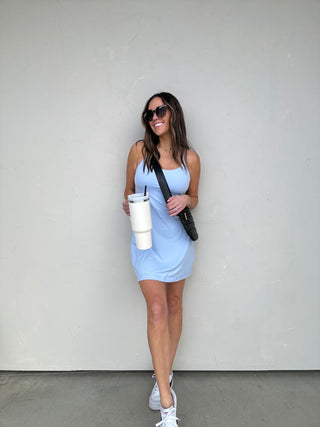 Pastel Blue Buttersoft 2-in-1 Active Dress