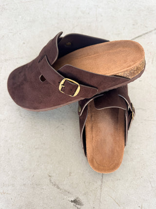 Chocolate Brown Slip-On Clogs
