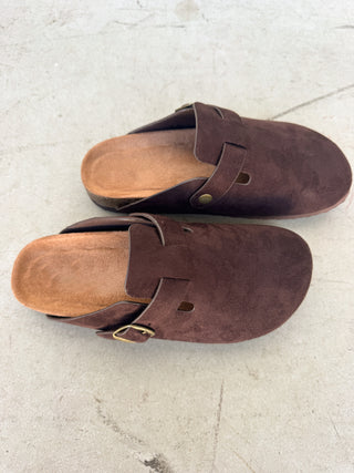 Chocolate Brown Slip-On Clogs