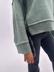 Soft Green Crewneck Sweater