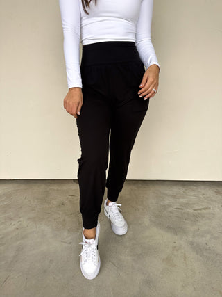 Black Buttersoft Joggers