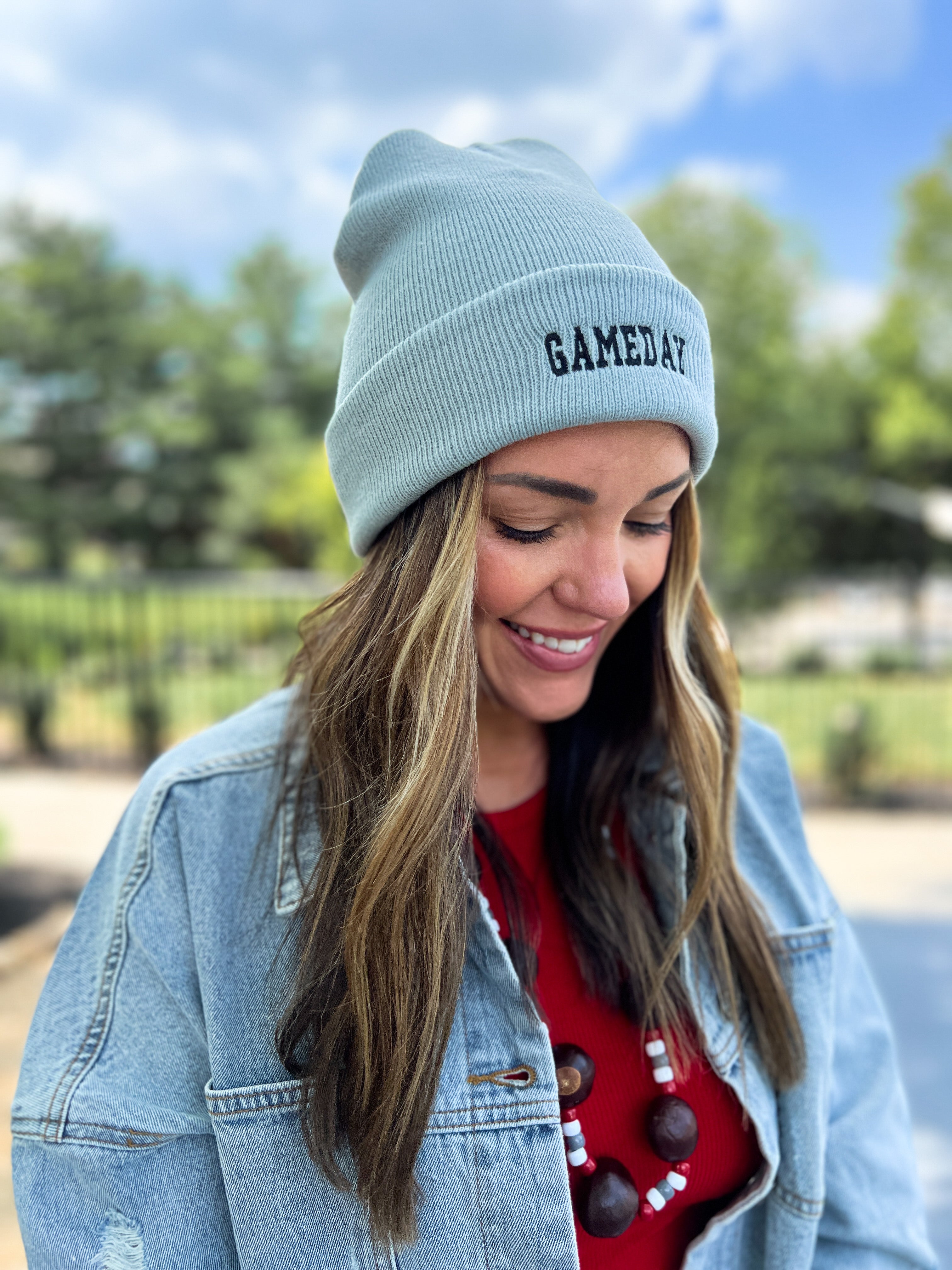 Game Day Embroidered Beanies