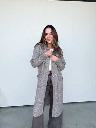 Washed Brown Wide Leg Denim