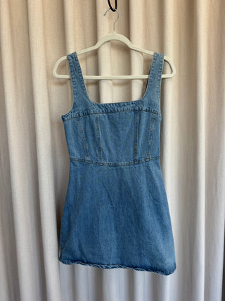 Denim Mini Dress - Small