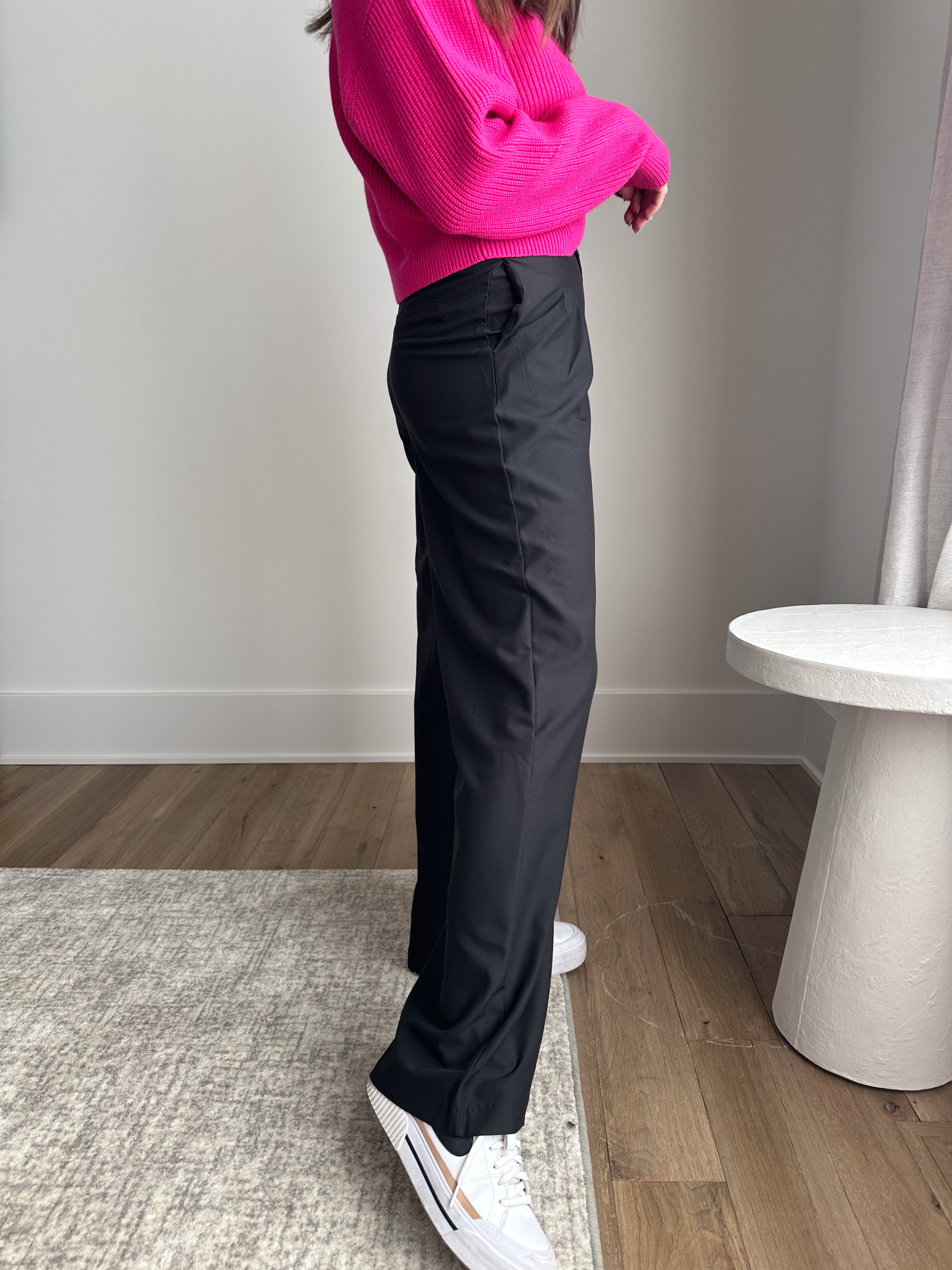 Black Wide-Leg Trousers