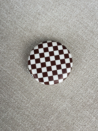 Checkered Compact Mirror