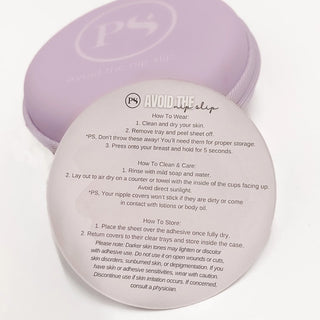 Set of 2 Sticky Nipple Covers with Case