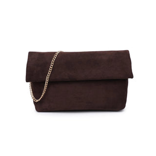 Chocolate Suede Crossbody Bag